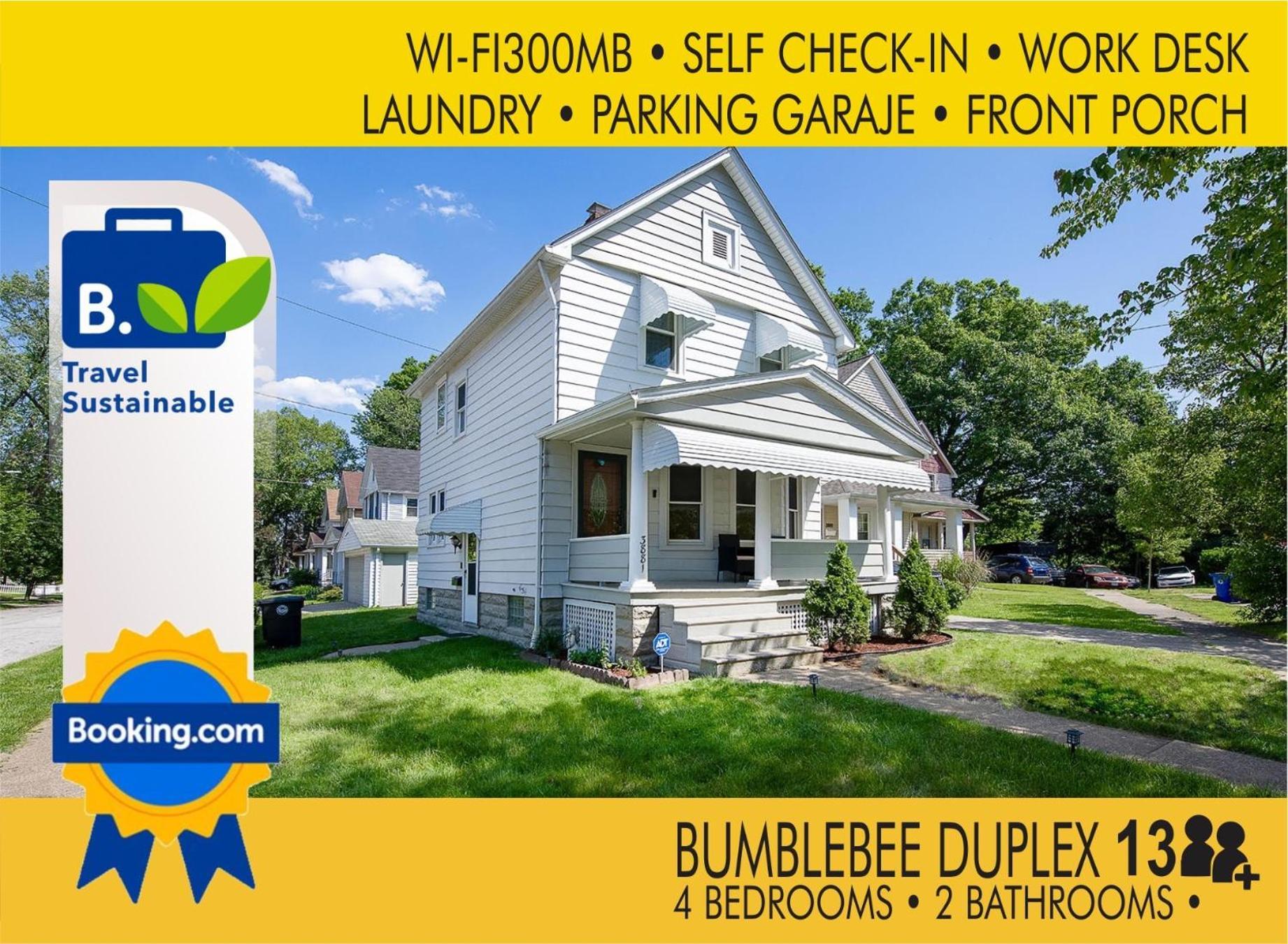 The Amber Retreat - Brooklyn Centre Comfort - Charming Space For Families, Couples & Business Travelers Near Downtown - With 300Mb Wifi, Parking & Self Check-In Cleveland Bagian luar foto